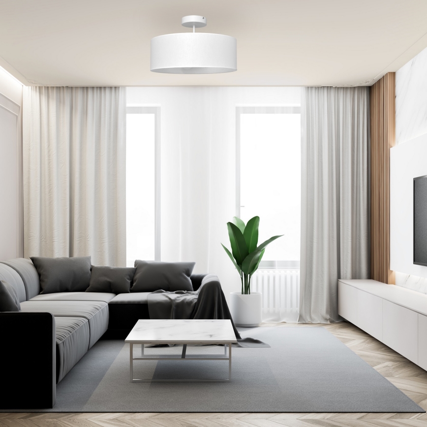 Pendellampe ALBA 3xE27/15W/230V hvid