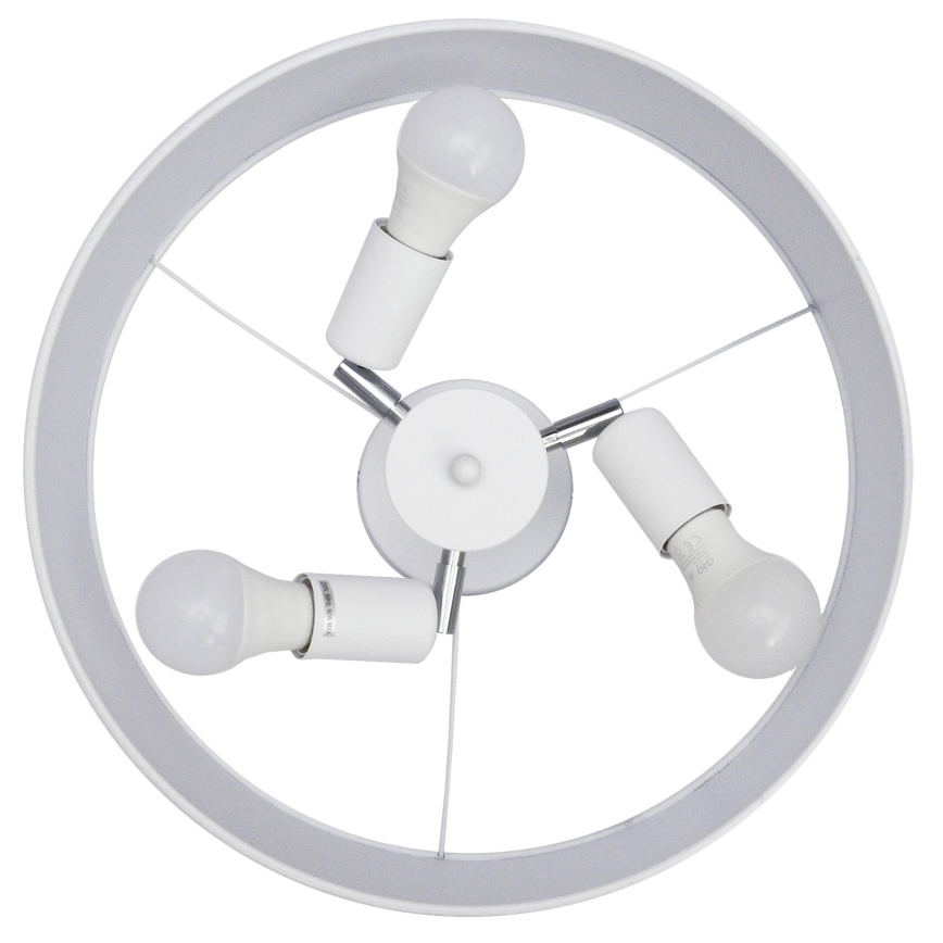 Pendellampe ALBA 3xE27/15W/230V hvid