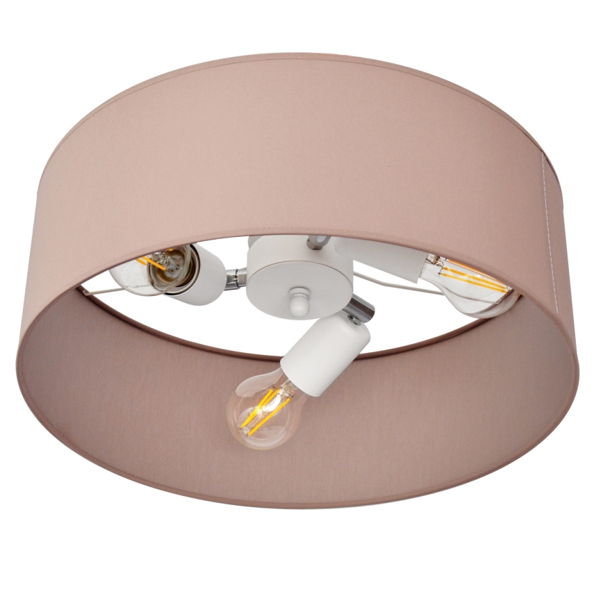 Pendellampe ALBA 3xE27/15W/230V lyserød