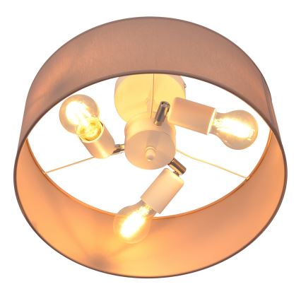 Pendellampe ALBA 3xE27/15W/230V lyserød