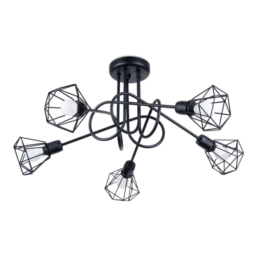 Pendellampe ARTEMIS 5xE14/40W/230V sort