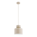 Pendellampe ASLI 1xE27/15W/230V beige