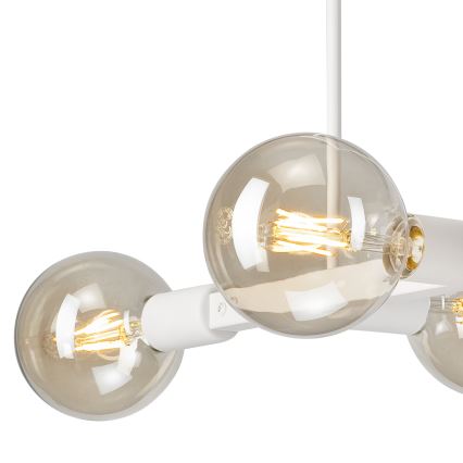 Pendellampe ASTRID 4xE27/60W/230V hvid