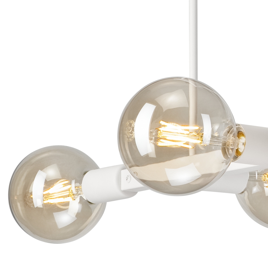 Pendellampe ASTRID 4xE27/60W/230V hvid