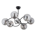 Pendellampe AURORA 6xE14/10W/230V sort/skinnende krom