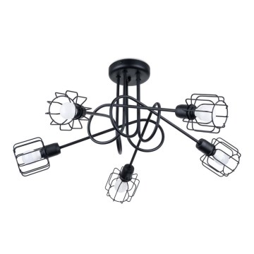 Pendellampe BELUCI 5xE14/40W/230V sort