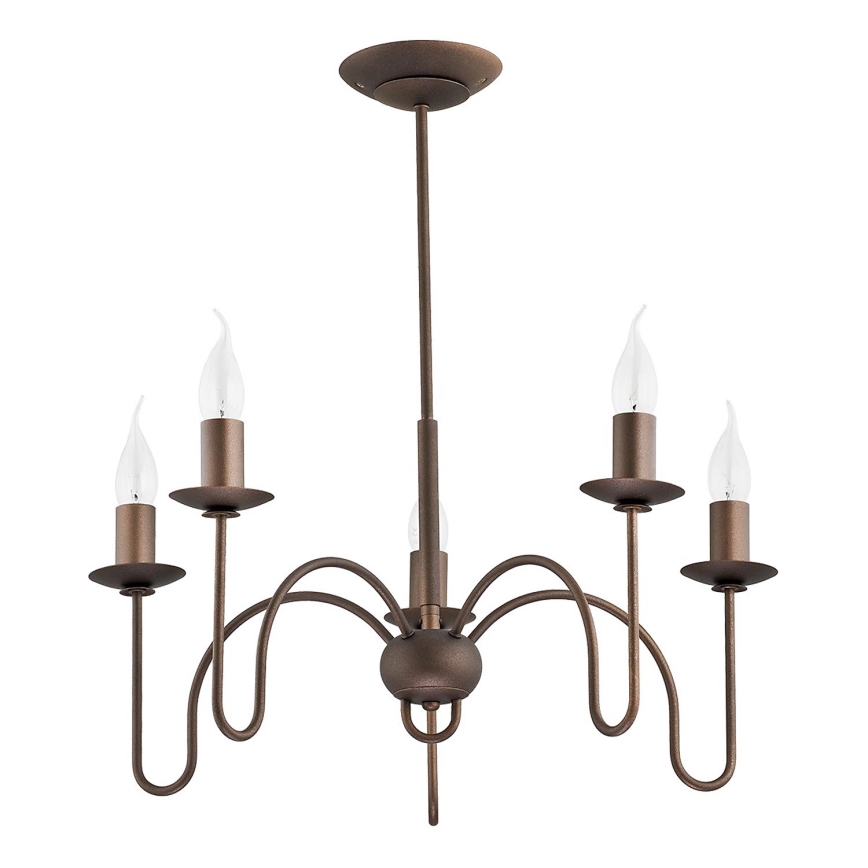 Pendellampe CARTELL 5xE14/10W/230V bronze