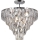 Pendellampe CHELSEA 6xE14/40W/230V diameter 50 cm skinnende krom
