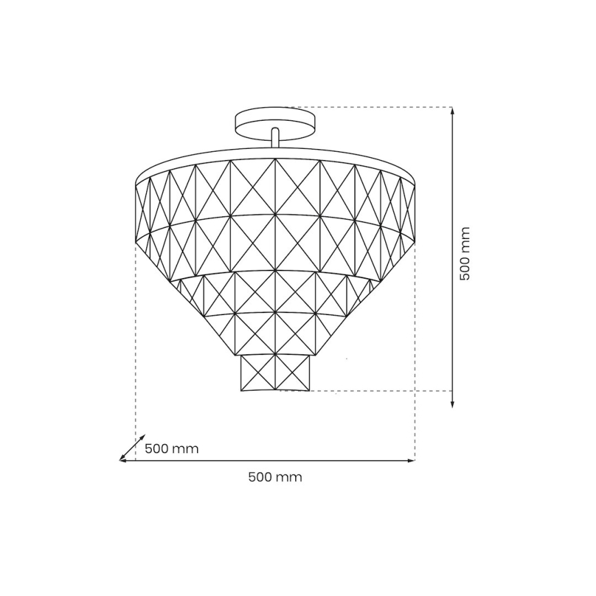 Pendellampe CHELSEA 6xE14/40W/230V diameter 50 cm skinnende krom