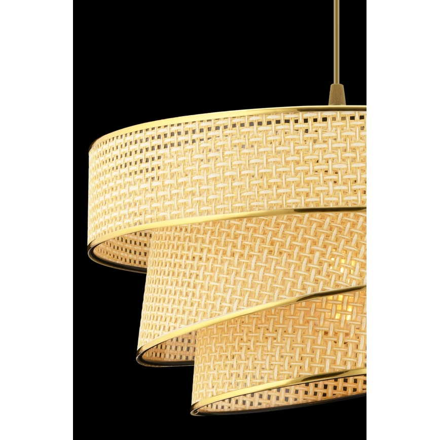Pendellampe COUPER 1xE27/60W/230V beige/guld