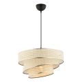 Pendellampe COUPER 1xE27/60W/230V creme/glinsende krom