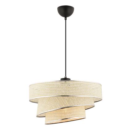Pendellampe COUPER 1xE27/60W/230V creme/glinsende krom