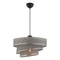 Pendellampe COUPER 1xE27/60W/230V grå/skinnende krom