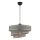 Pendellampe COUPER 1xE27/60W/230V grå/skinnende krom