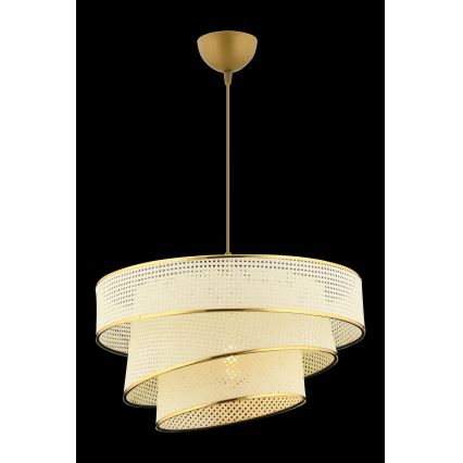 Pendellampe COUPER 1xE27/60W/230V hvid/guld