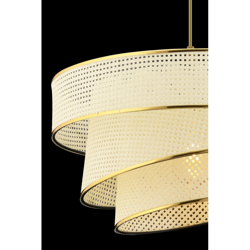 Pendellampe COUPER 1xE27/60W/230V hvid/guld