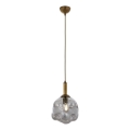 Pendellampe CRUMPLED 1xE27/40W/230V bronze/røget