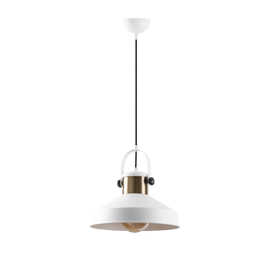 Pendellampe DODO 1xE27/40W/230V hvid/bronze