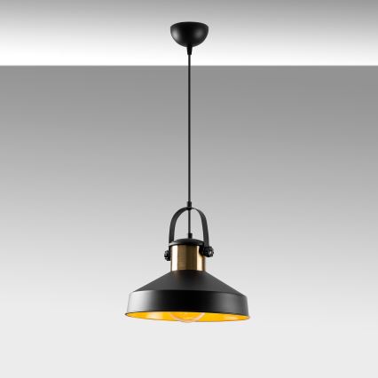 Pendellampe DODO 1xE27/40W/230V sort/bronz