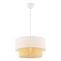 Pendellampe ECHO 1xE27/60W/230V creme/beige