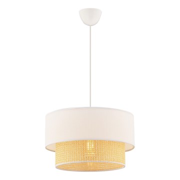 Pendellampe ECHO 1xE27/60W/230V creme/beige