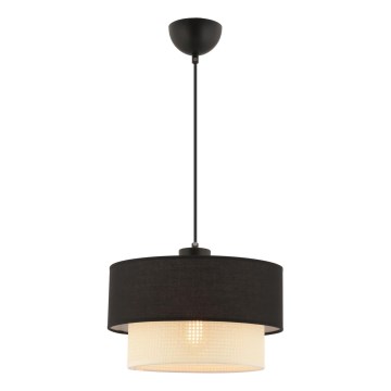 Pendellampe ECHO 1xE27/60W/230V sort/creme