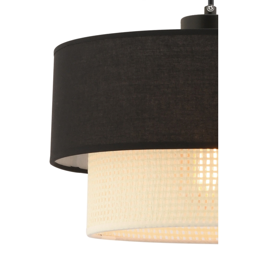 Pendellampe ECHO 1xE27/60W/230V sort/creme