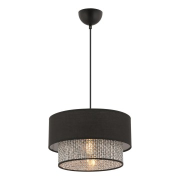 Pendellampe ECHO 1xE27/60W/230V sort/grå