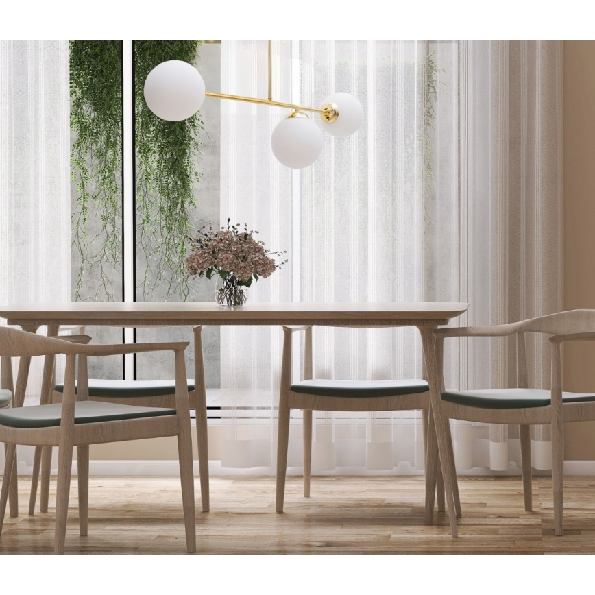 Pendellampe FIRA 3xE27/60W/230V guldfarvet