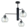 Pendellampe FLEX 3xE27/60W/230V sort/transparent