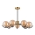 Pendellampe GEORGIA 7xE14/5W/230V guldfarvet/røget beige