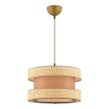 Pendellampe HALO 1xE27/60W/230V brun/beige