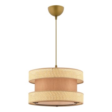 Pendellampe HALO 1xE27/60W/230V brun/beige