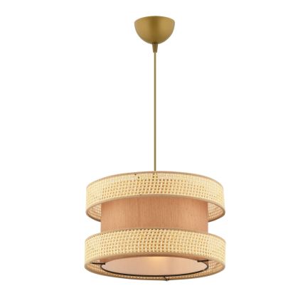 Pendellampe HALO 1xE27/60W/230V brun/beige