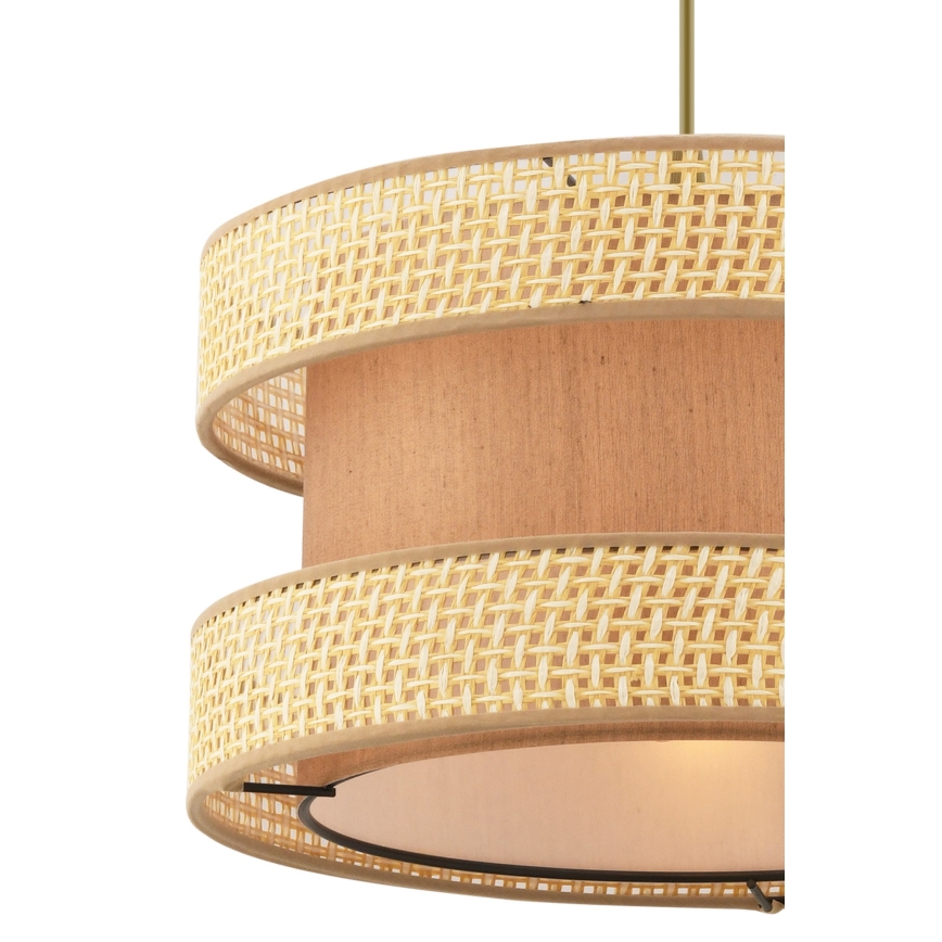 Pendellampe HALO 1xE27/60W/230V brun/beige
