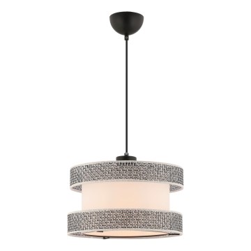 Pendellampe HALO 1xE27/60W/230V creme/grå
