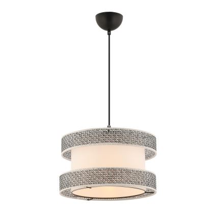 Pendellampe HALO 1xE27/60W/230V creme/grå