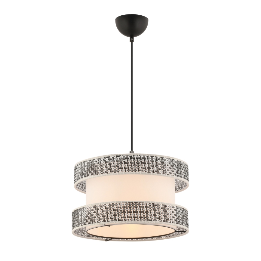 Pendellampe HALO 1xE27/60W/230V creme/grå
