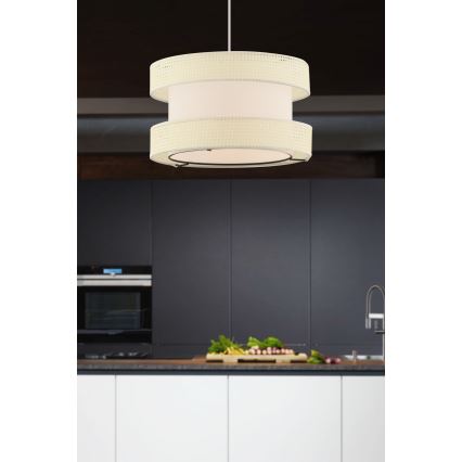 Pendellampe HALO 1xE27/60W/230V creme