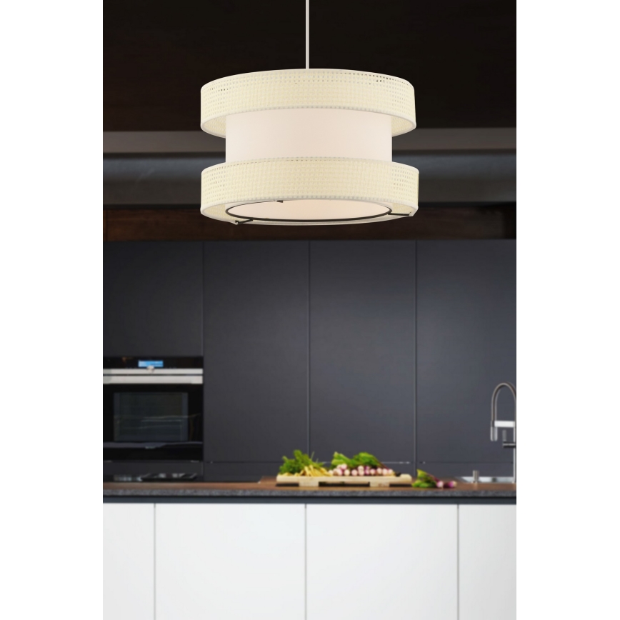Pendellampe HALO 1xE27/60W/230V creme