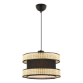 Pendellampe HALO 1xE27/60W/230V sort/beige
