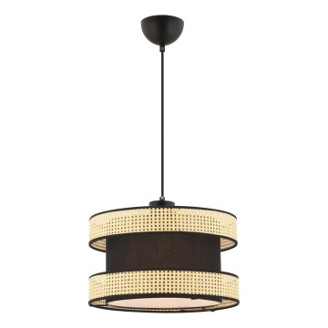 Pendellampe HALO 1xE27/60W/230V sort/beige