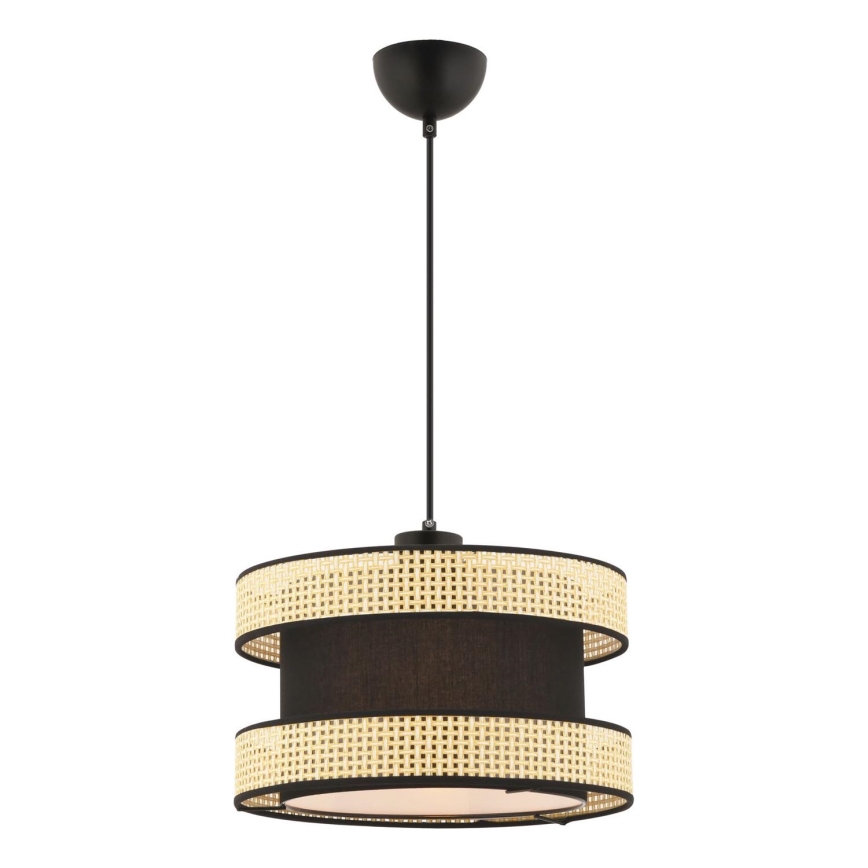 Pendellampe HALO 1xE27/60W/230V sort/beige