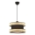 Pendellampe HALO 1xE27/60W/230V sort/beige