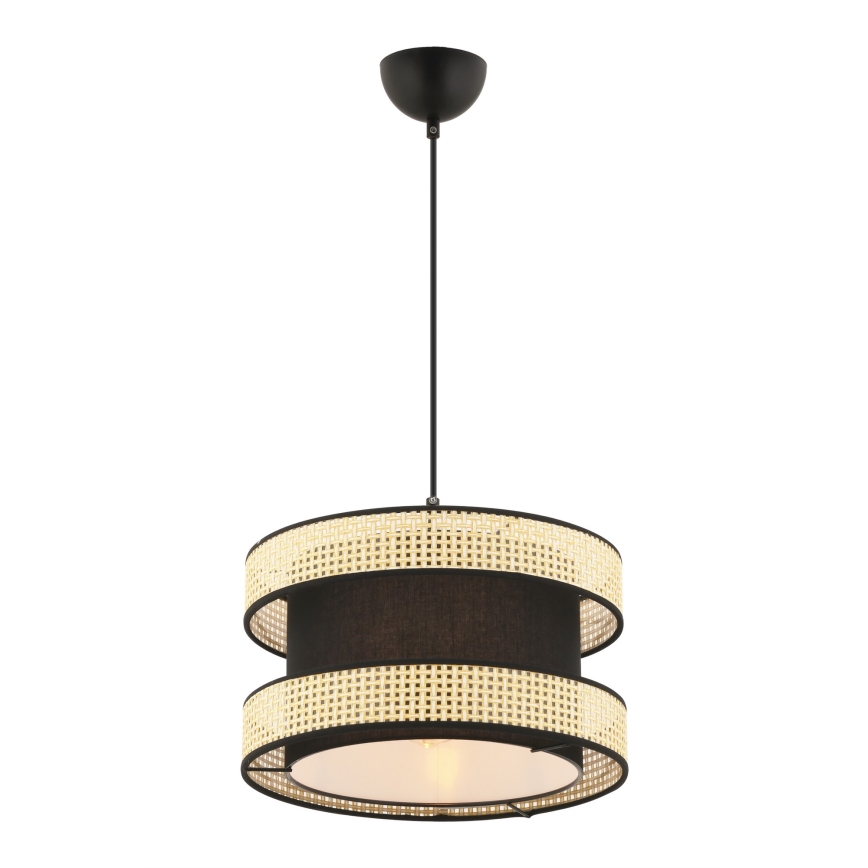 Pendellampe HALO 1xE27/60W/230V sort/beige