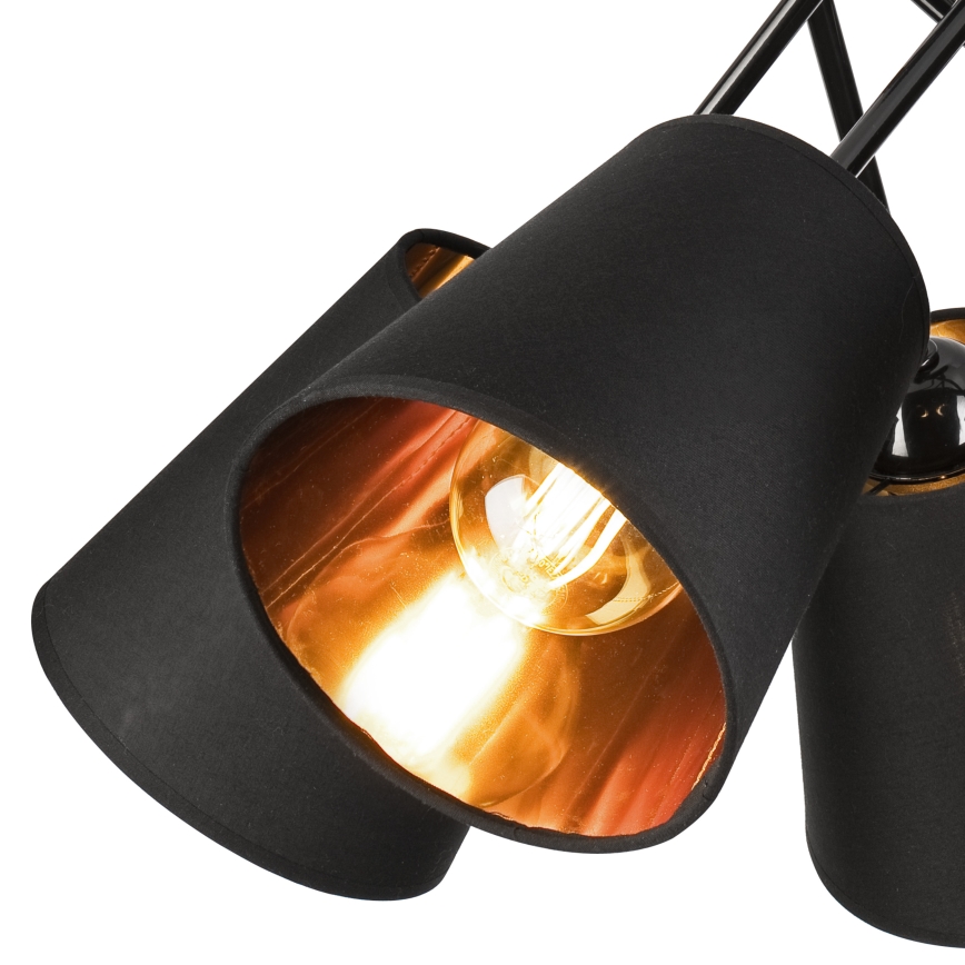 Pendellampe IRMA 5xE27/60W/230V sort