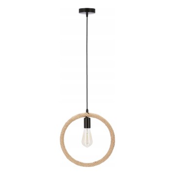 Pendellampe KOLO 1xE27/40W/230V beige/sort