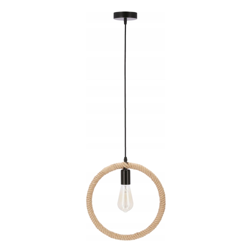Pendellampe KOLO 1xE27/40W/230V beige/sort