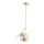 Pendellampe LIBERTY 1xE14/40W/230V guldfarvet/beige