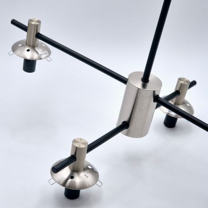 Pendellampe LILOU 4xE14/5W/230V mat krom/røget